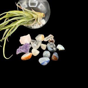 Mystery Lot Of Rocks Minerals Raw Polished Natural Set Of 14